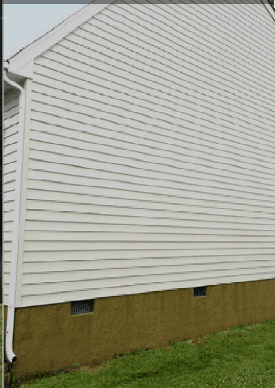 House Exterior Wash — Before - House exterior wash in King County WA — after