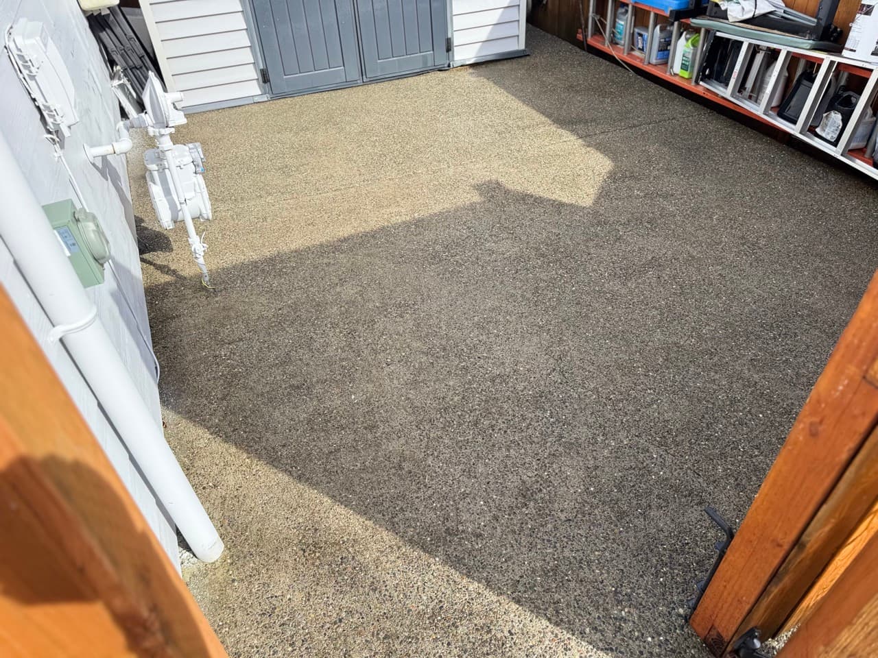 Oil Stain Removal — Before - Oil stain removal in King County WA — after