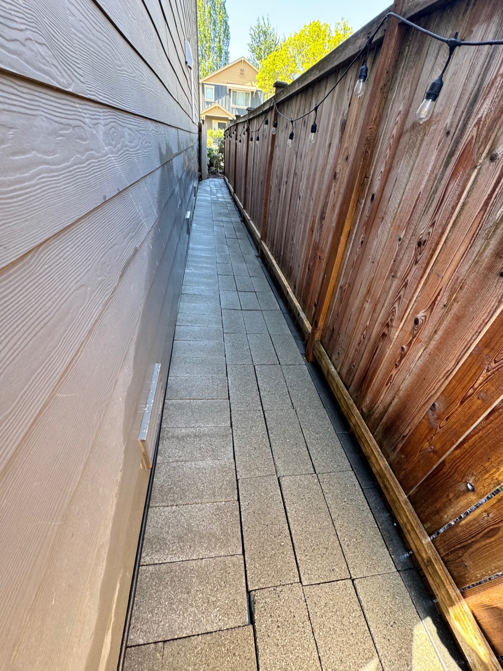 Stone Wall & Paver Cleaning — Before - Stone Wall & Paver Cleaning in King County WA — after